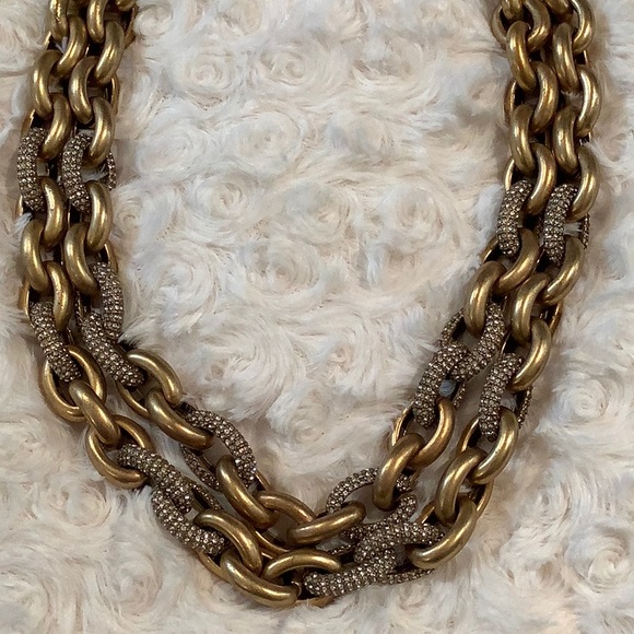J Crew Pave Link Necklace - Picture 5 of 10